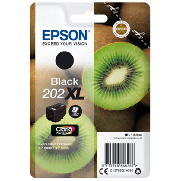 Epson 202XL Negro Cartucho de Tinta Original - C13T02G14010