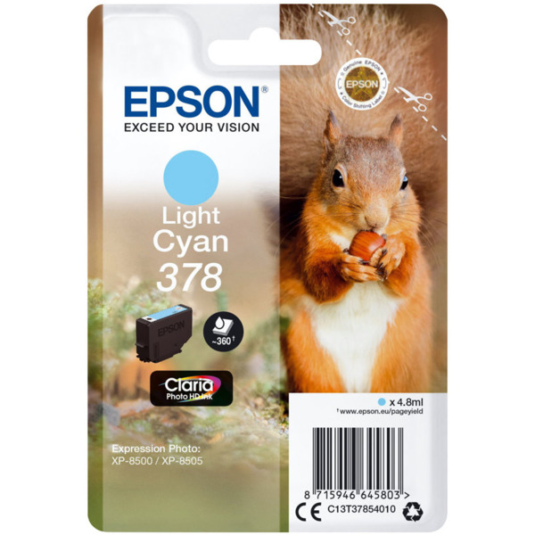 Epson 378 Cyan Light Cartucho de Tinta Original - C13T37854010