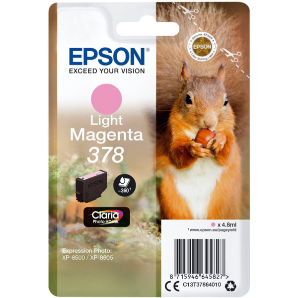 Epson 378 Magenta Light Cartucho de Tinta Original - C13T37864010