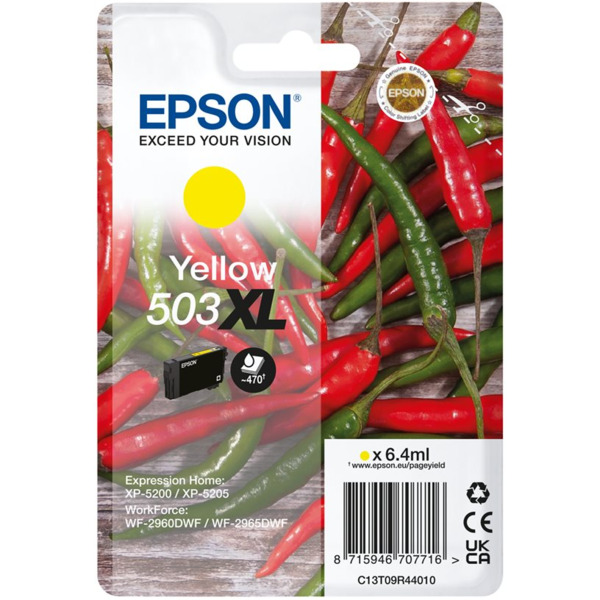 Epson 503XL Amarillo Cartucho de Tinta Original - C13T09R44010