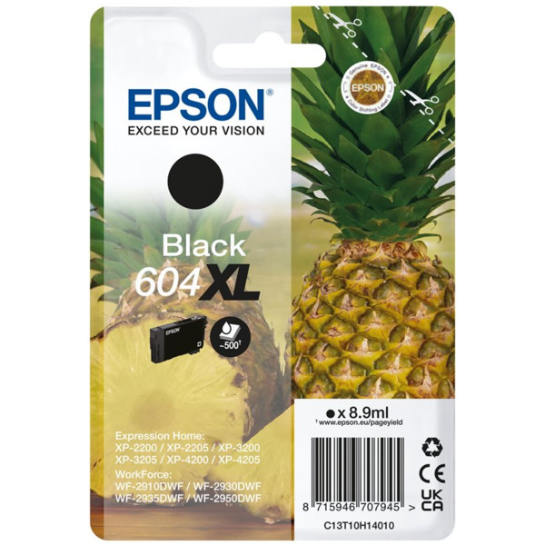 Epson 604XL Negro Cartucho de Tinta Original - C13T10H14010