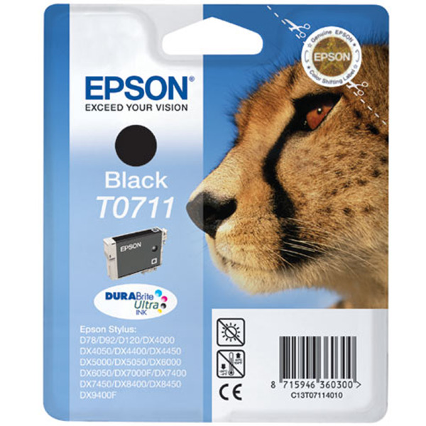 Epson T0711 Negro Cartucho de Tinta Original - C13T07114012