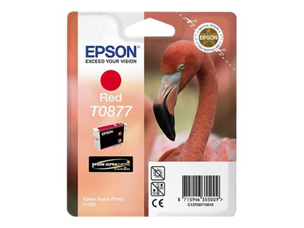 Epson T0877 Rojo Cartucho de Tinta Original - C13T08774010