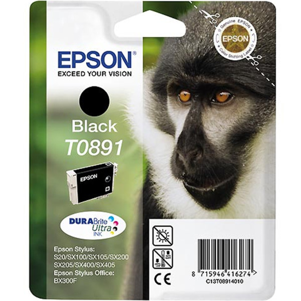 Epson T0891 Negro Cartucho de Tinta Original - C13T08914011