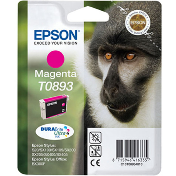 Epson T0893 Magenta Cartucho de Tinta Original - C13T08934011