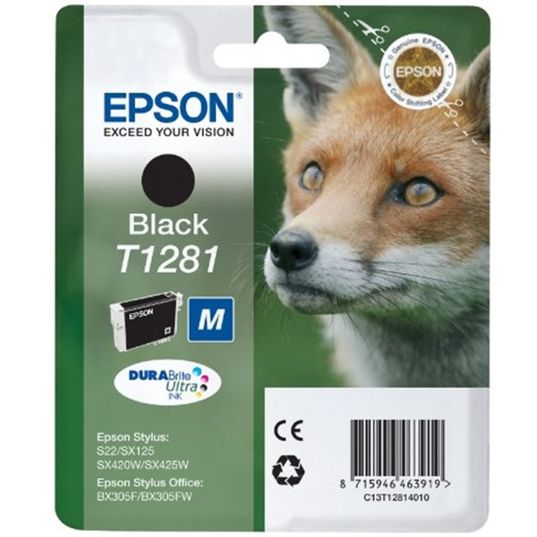 Epson T1281 Negro Cartucho de Tinta Original - C13T12814012