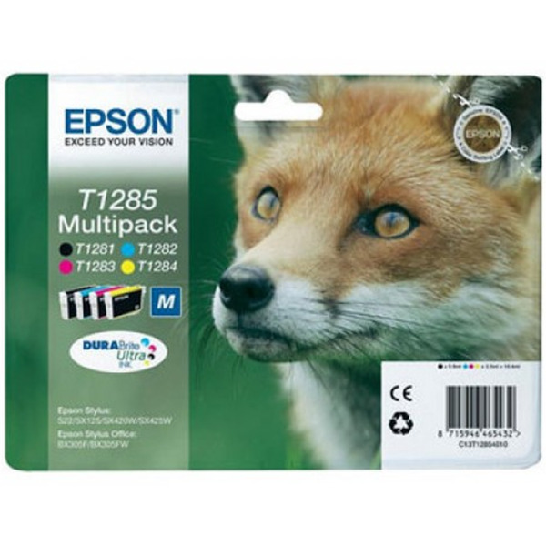 Epson T1285 Pack de 4 Cartuchos de Tinta Originales - C13T12854012