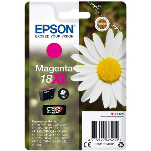 Epson T1813 (18XL) Magenta Cartucho de Tinta Original - C13T18134012