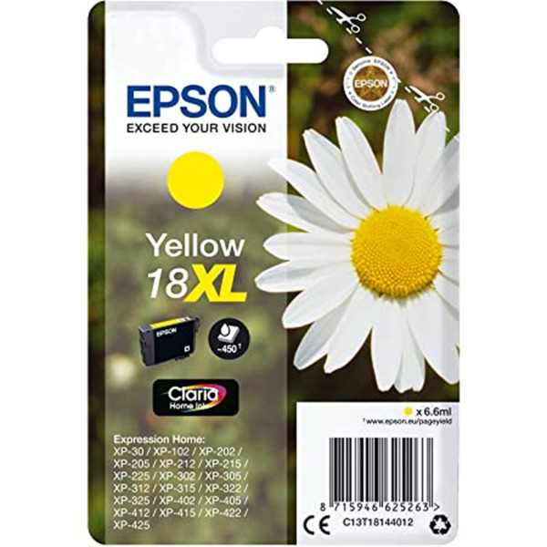 Epson T1814 (18XL) Amarillo Cartucho de Tinta Original - C13T18144012