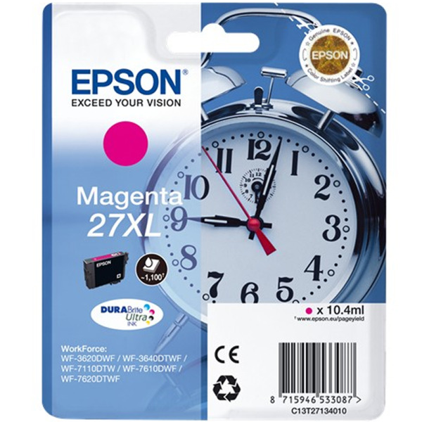 Epson T2713 (27XL) Magenta Cartucho de Tinta Original - C13T27134012