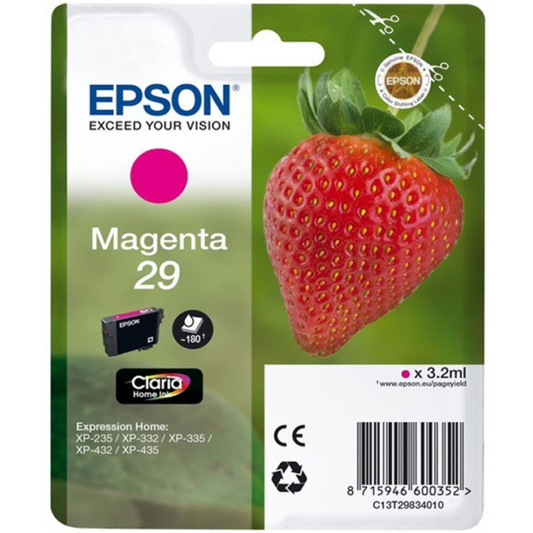 Epson T2983 (29) Magenta Cartucho de Tinta Original - C13T29834012