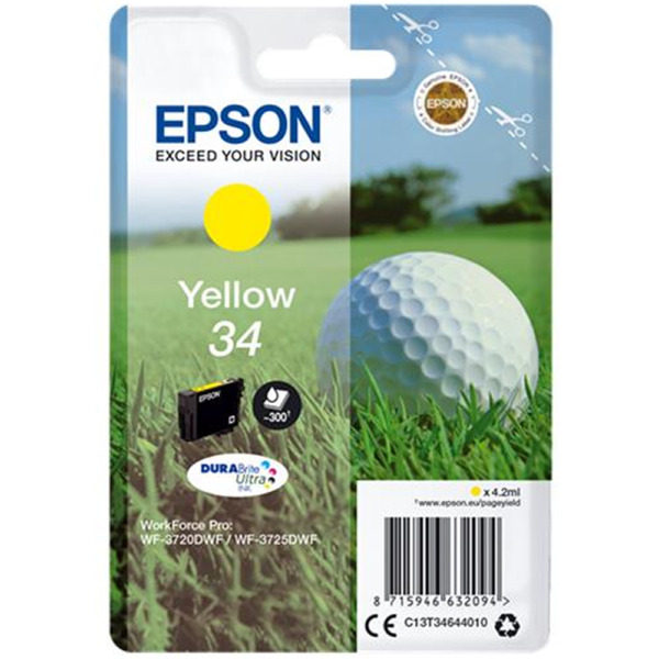 Epson T3464 (34) Amarillo Cartucho de Tinta Original - C13T34644010