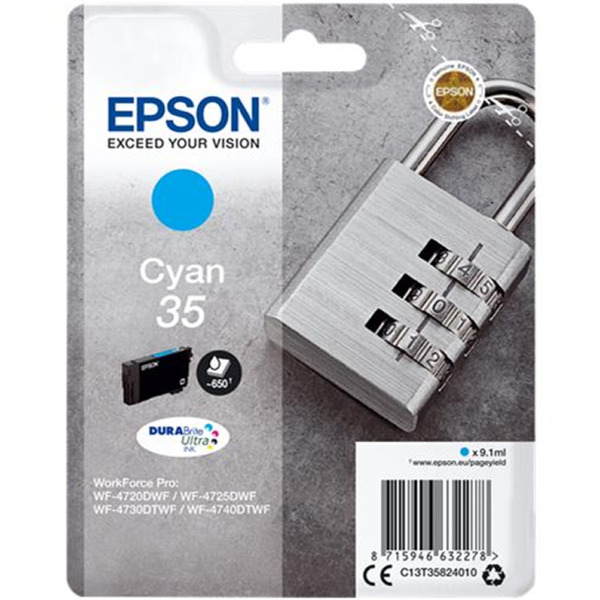 Epson T3582 (35) Cyan Cartucho de Tinta Original - C13T35824010