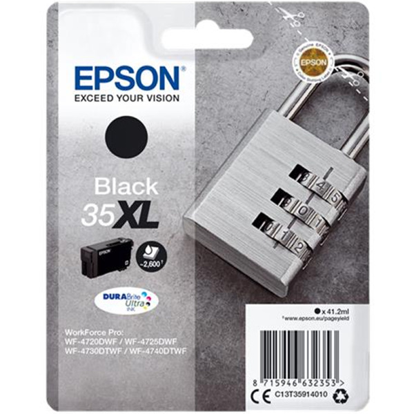 Epson T3591 (35XL) Negro Cartucho de Tinta Original - C13T35914010