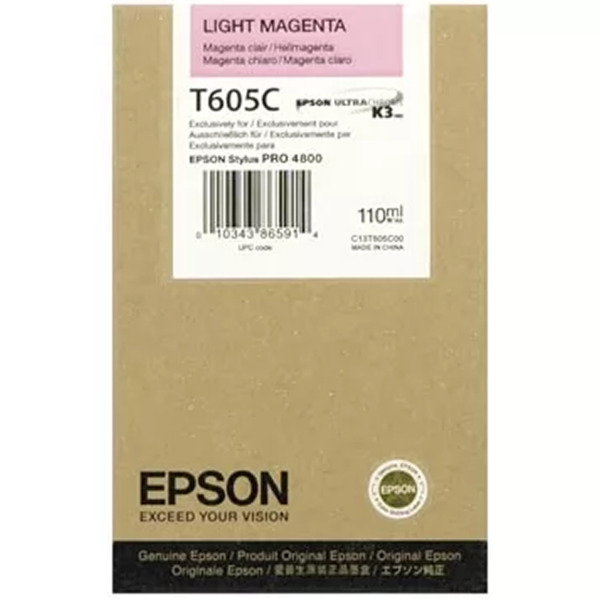 Epson T605C Magenta Light Cartucho de Tinta Original - C13T605C00