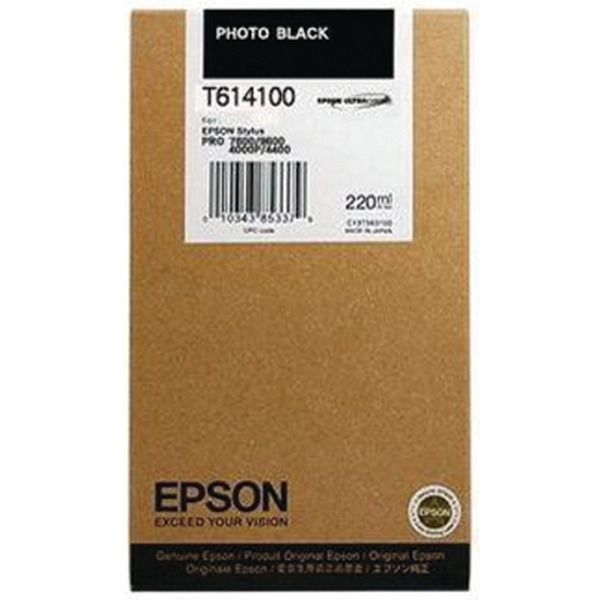 Epson T6141 Negro Photo Cartucho de Tinta Original - C13T614100