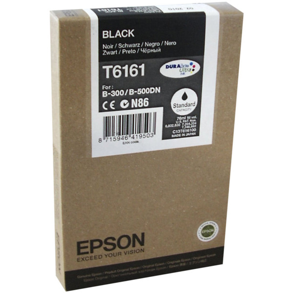 Epson T6161 Negro Cartucho de Tinta Original - C13T616100