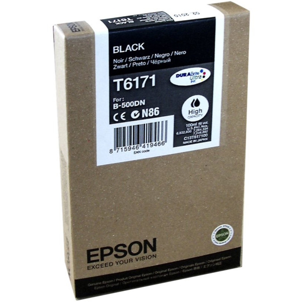 Epson T6171 Negro Cartucho de Tinta Original - C13T617100