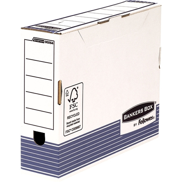 Fellowes Bankers Box Caja de Archivo Definitivo 80mm A4 - Montaje Automatico Fastfold - Carton Reciclado Certificacion FSC