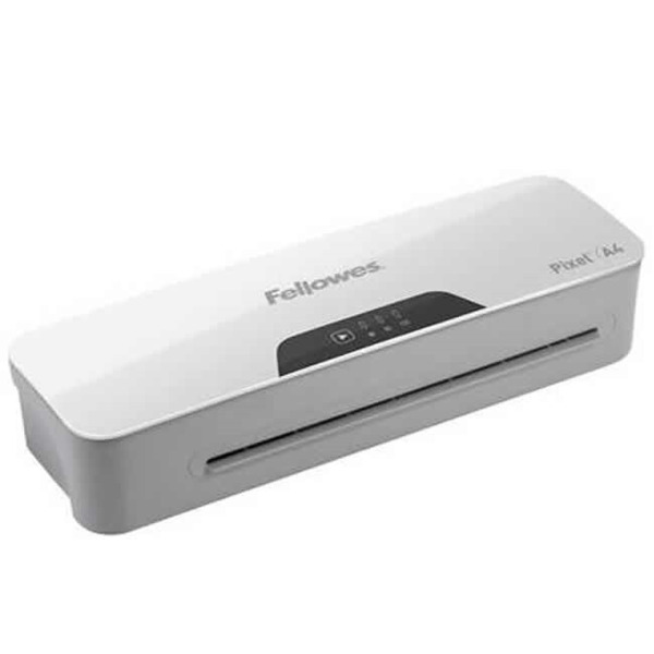 Fellowes Pixel A4 Plastificadora - Calentamiento en 3 Minutos - Adecuado para Fundas de 80 hasta 125 micras - Color Blanco/Gris