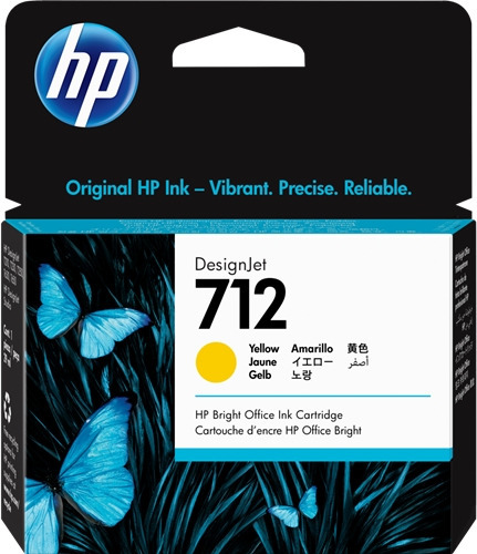 HP 712 Amarillo Cartucho de Tinta Original - 3ED69A