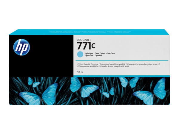 HP 771C Cyan Light Cartucho de Tinta Original - B6Y12A