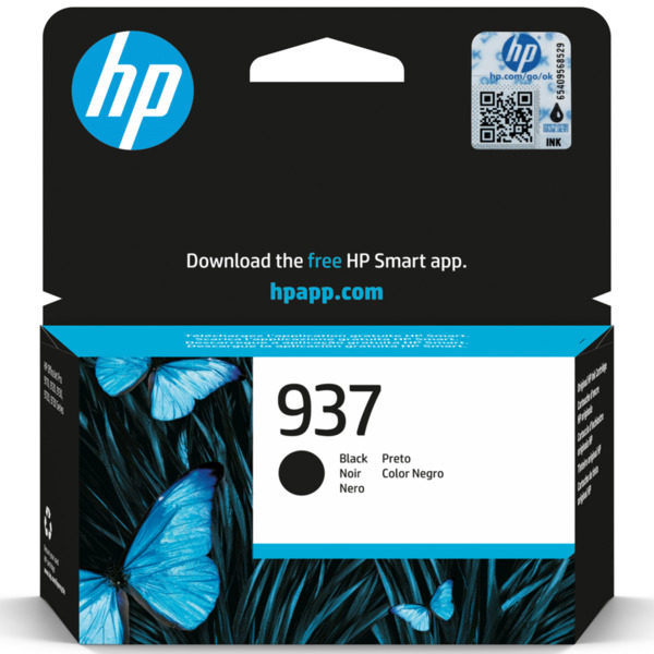 HP 937 Negro Cartucho de Tinta Original - 4S6W5NE