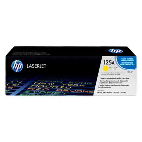 HP CB542A Amarillo Cartucho de Toner Original - 125A