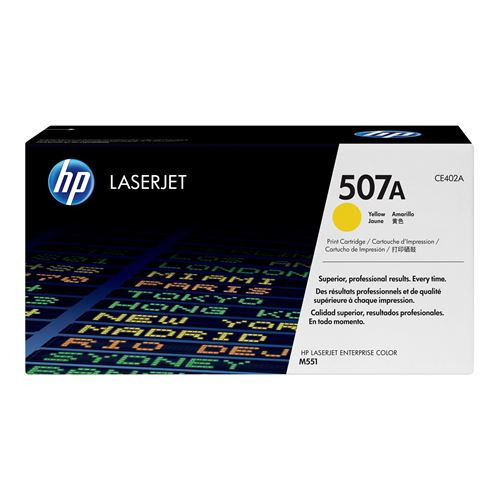 HP CE402A Amarillo Cartucho de Toner Original - 507A