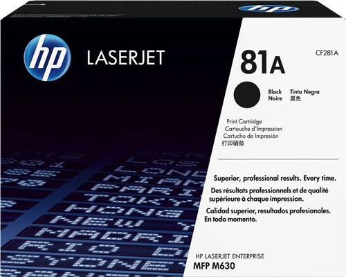 HP CF281A Negro Cartucho de Toner Original - 81A