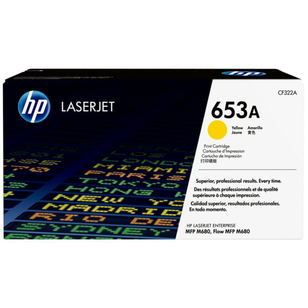 HP CF322A Amarillo Cartucho de Toner Original - 653A