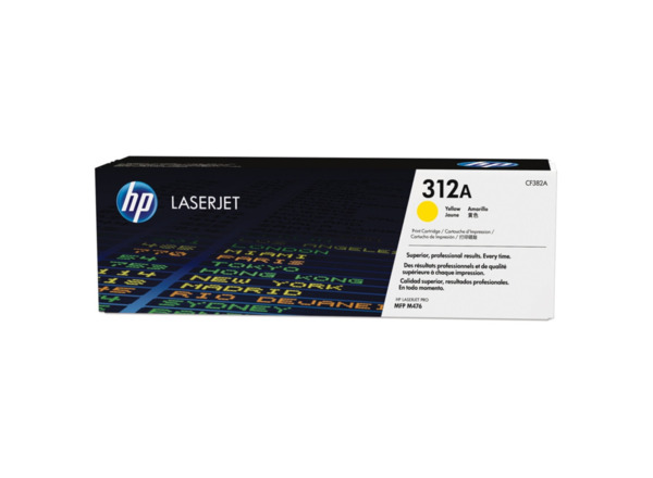 HP CF382A Amarillo Cartucho de Toner Original - 312A