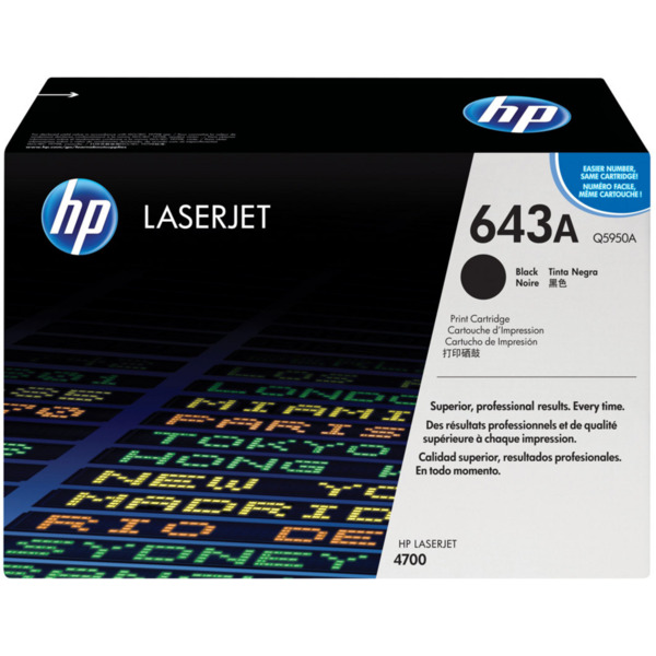 HP Q5950A Negro Cartucho de Toner Original - 643A