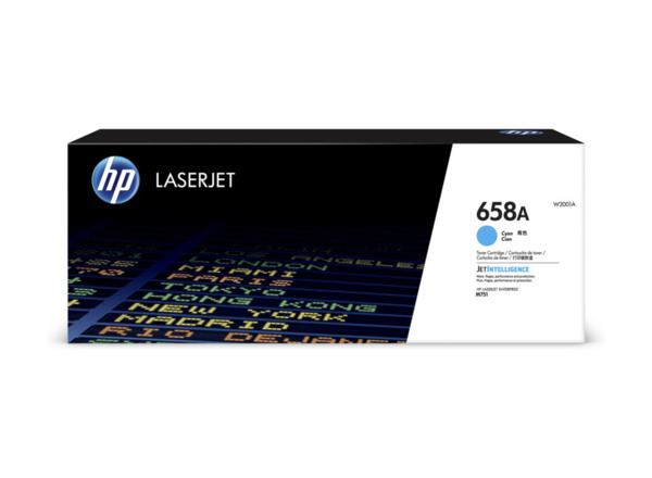 HP W2001A Cyan Cartucho de Toner Original - 658A