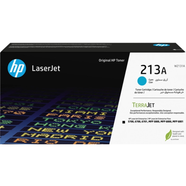 HP W2131A Cyan Cartucho de Toner Original - 213A