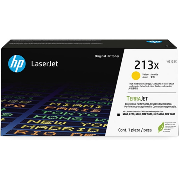 HP W2132X Amarillo Cartucho de Toner Original - 213X