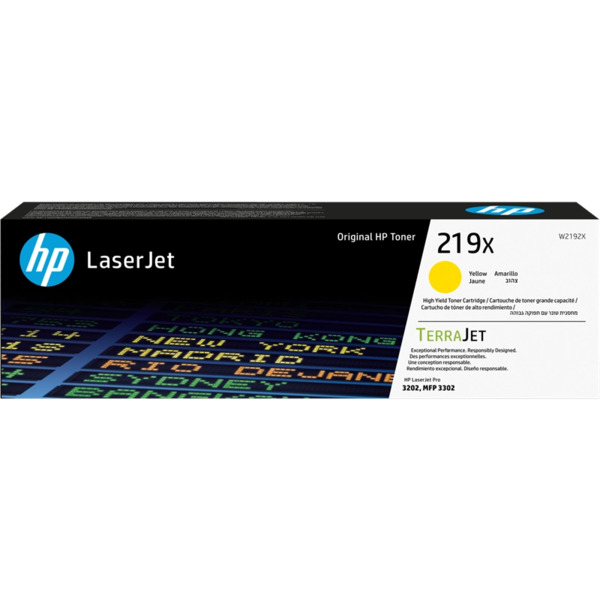 HP W2192X Amarillo Cartucho de Toner Original - 219X