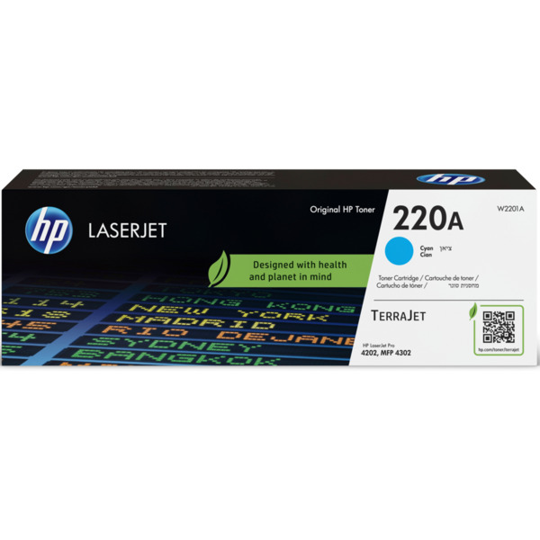 HP W2201A Cyan Cartucho de Toner Original - 220A