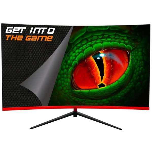 KeepOut Monitor Gaming LED 27" Curvo Full HD 1080p 180Hz - Respuesta 1ms - Angulo de Vision 178º - Altavoces 6W - 16:9 - HDMI, D