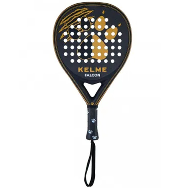 Kelme Falcon Pala de Padel - Forma Lagrima - Marco y Cara 100% Carbono - Nucleo Eva Compressed - Diseño Mate