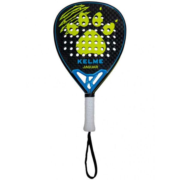 Kelme Jaguar Pala de Padel - Forma Lagrima - Marco y Cara 100% Carbono - Nucleo Black Eva Soft Ultra