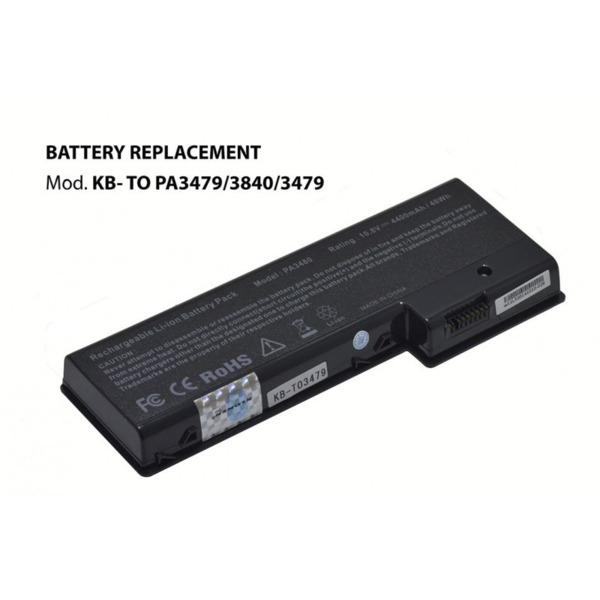 Kloner KB-TO3479/3480/PA3479 Bateria para Toshiba 10.8V 4400mAh