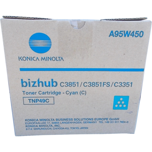 Konica Minolta TNP49 Cyan Cartucho de Toner Original - TNP49C/A95W450