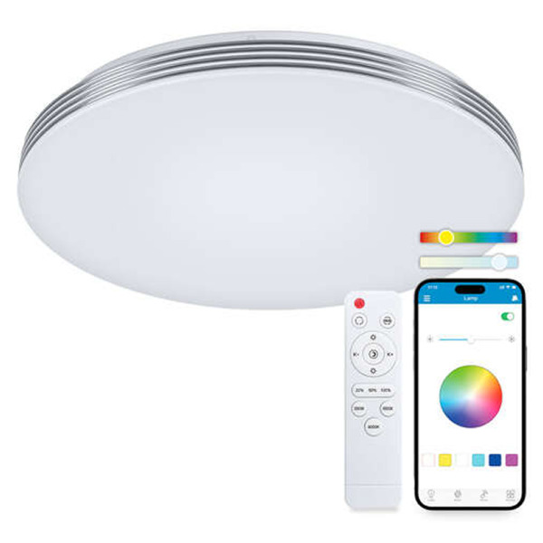 Ksix Boreal Smartled Plafon RGBIC - Control por APP - 72W - 38.5cm