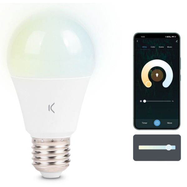 Ksix Smartled Bombilla Inteligente - CCT - 9W - A60