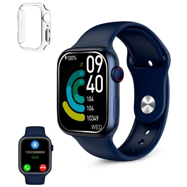 Ksix Smartwatch Urban 4 Mini - Ritmo Cardiaco - Control de Sueño - Color Azul