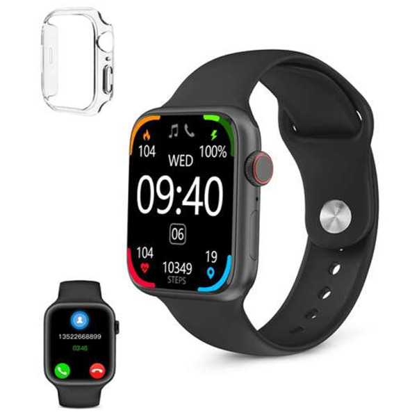 Ksix Smartwatch Urban 4 Mini - Ritmo Cardiaco - Control de Sueño - Color Negro