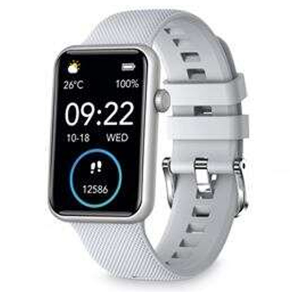 Ksix Tube Reloj Smartwatch Pantalla 1.57 - Bluetooth 5.0 BLE - Autonomia hasta 7 dias - Resistencia al Agua IP67 - Color Gris