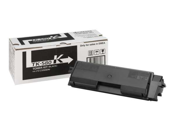 Kyocera TK580 Negro Cartucho de Toner Original - 1T02KT0NL0/TK580K