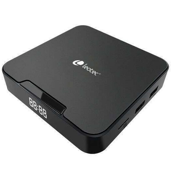 Leotec Show 2 464 Receptor Android TV Box 4K WiFi Quad Core 4GB 64GB - Bluetooth, HDMI, USB 2.0 y Ethernet - Mando a Distancia